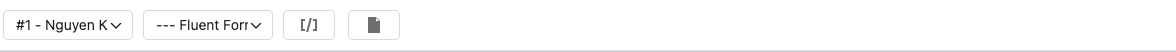 Appointment dropdown at the top of the editor